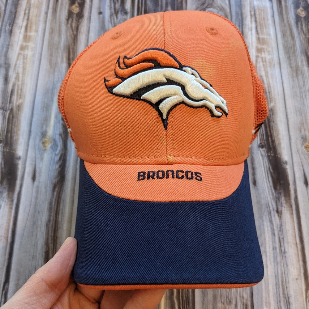 Reebok NFL Denver Broncos Orange and Navy Mesh Cap
